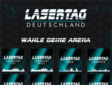 Tablet Screenshot of lasertag-deutschland.com